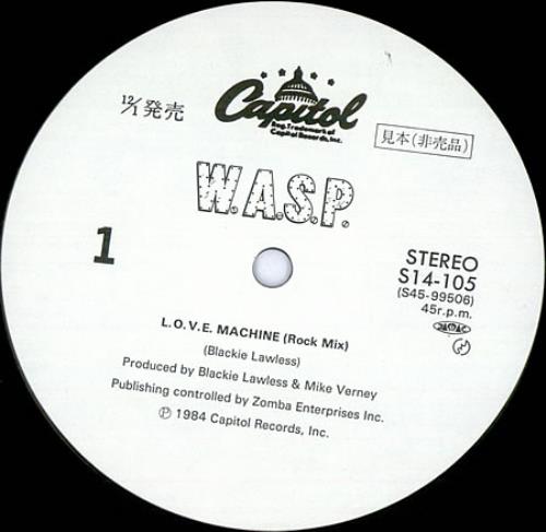 WASP L.O.V.E. Machine Japanese Promo 12